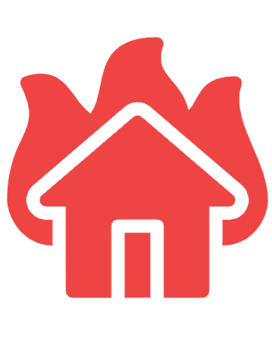 House on fire icon